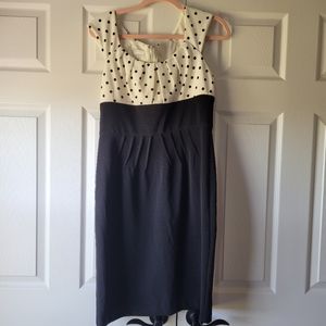 Black white nice dress knee length London Times 12